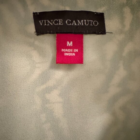 Vince Camuto Abstract Floral Top (Size: M; Color: Green) - Picture 6 of 7